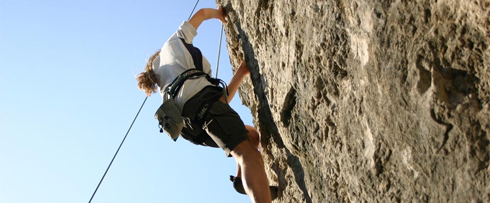 Klettertour im Schnalstal