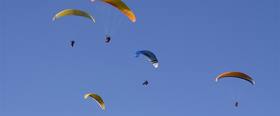 Gleitschirmfliegen im Schnalstal