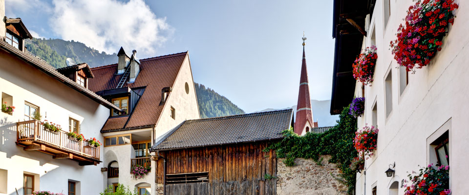 Ein Dorf im Schnalstal, Südtirol