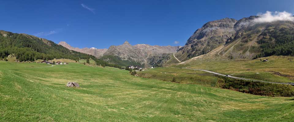 Das Panorama vom Kurzras im Schnalstal